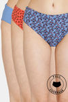 Rosaline Cyber Grove Medium Rise Full Coverage Bikini Panty (Pack of 3) - Multicolor — thumbnail 1